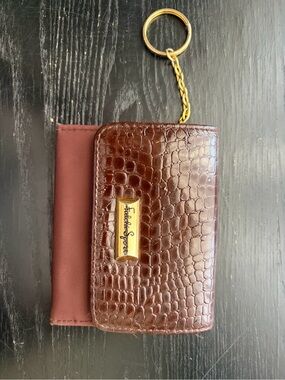 Carlos Falchi Sport Croc Keychain Card Holder